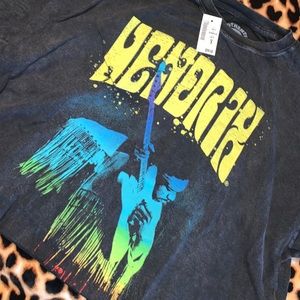 COPY - Jimi Hendrix Tee Shirt Crop ✌Size Large L NWT